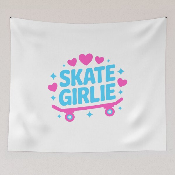 Item preview, Skate Girlie! Pink Skateboard Girl designed and sold by PMCreative.