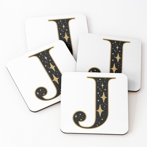 Item preview,  Letter J – Gold & Black Elegance designed and sold by RAKO13.