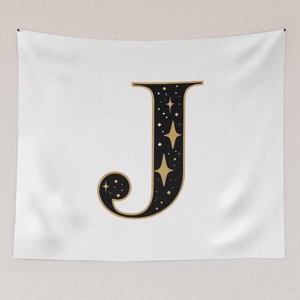 Item preview,  Letter J – Gold & Black Elegance designed and sold by RAKO13.