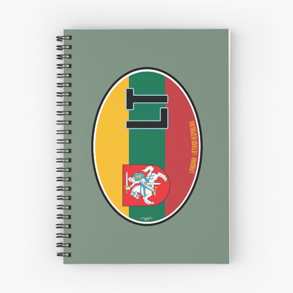 Item preview, LITHUANIA Lithuanian Flag Oval Vehicle ID Sticker T-Shirt 01 designed and sold by OuterShellUK.