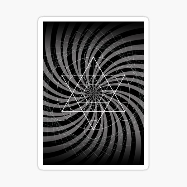 Metatron's Cube - Divine Light Flame (CAXA) Sticker