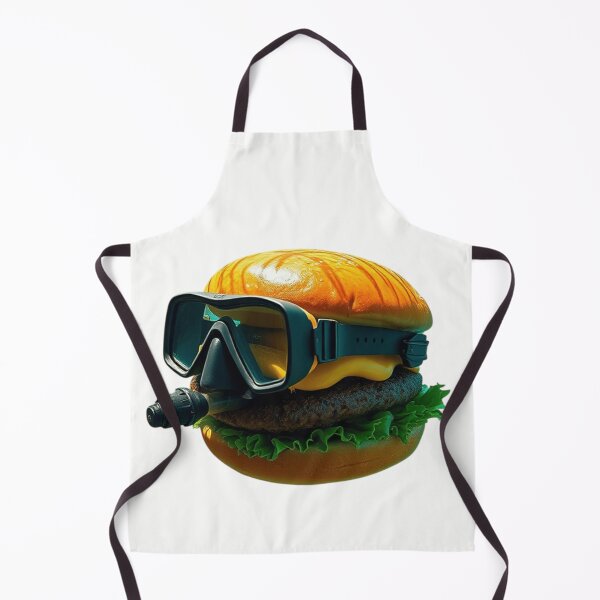 Item preview, Hamburger Diver – Funny Burger Art designed and sold by BurgerOddity & Gli Angoli Rettili.