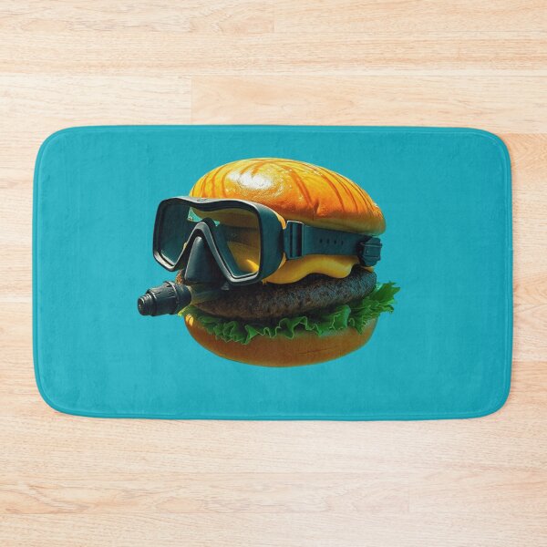Item preview, Hamburger Diver – Funny Burger Art designed and sold by BurgerOddity & Gli Angoli Rettili.