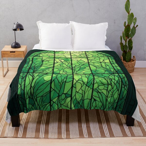 Item preview, Verdant Glow: A Stained-Glass Window of Nature designed and sold by Virtuals1.