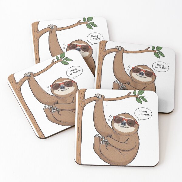 Item preview, Sloth Lover Gift | Hang in There Or Don’t Cartoon Design designed and sold by Esterlane.