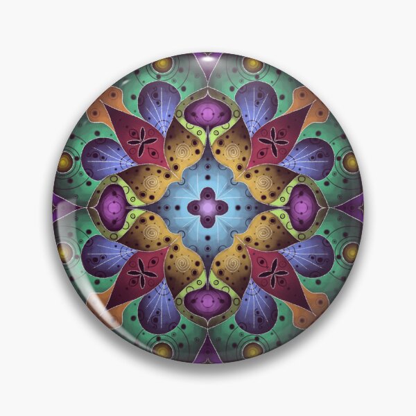 Item preview, Power of colors mandala designed and sold by AliceWonderdraw.