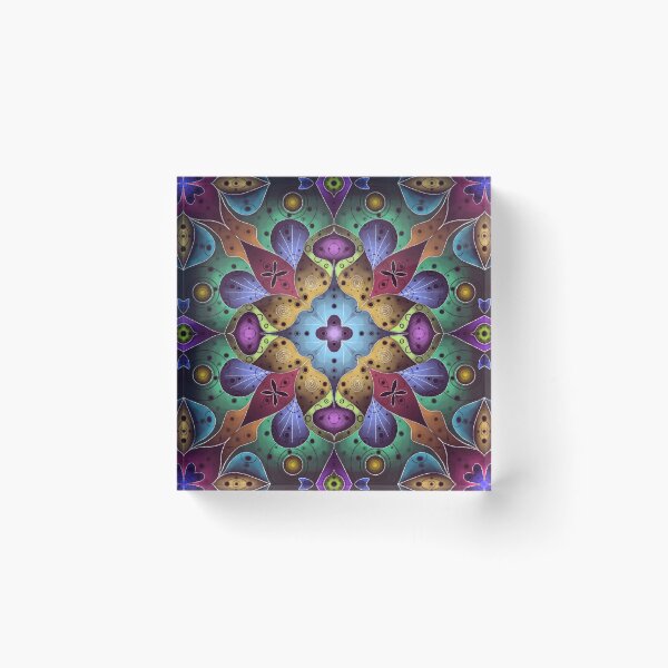 Item preview, Power of colors mandala designed and sold by AliceWonderdraw.