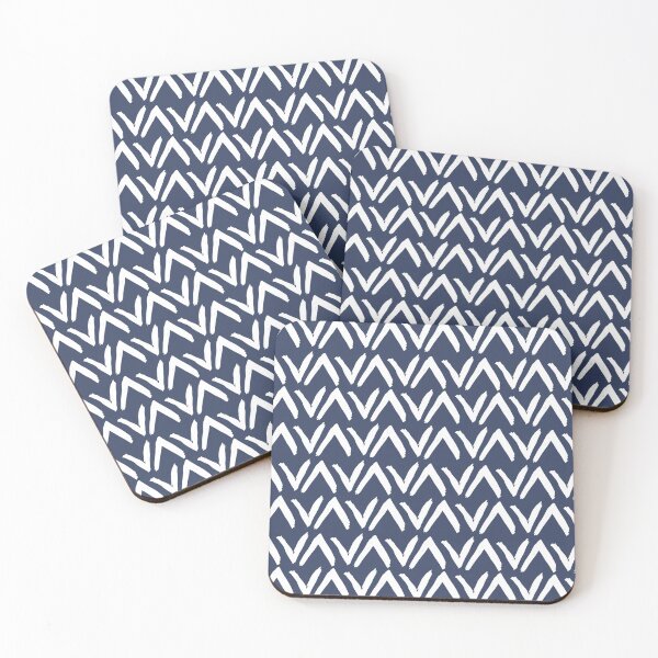 Item preview, Chevron VA Indigo | Pattern designed and sold by Menega  Sabidussi.
