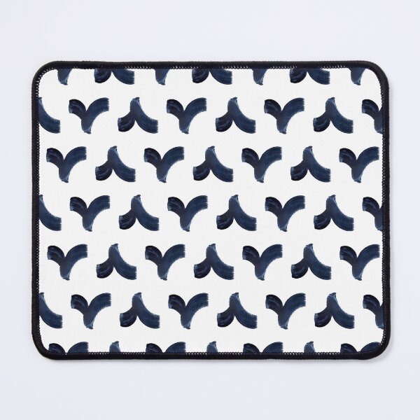 Item preview, Dark Indigo on White | V Brushstrokes | Pattern designed and sold by Menega Sabidussi.