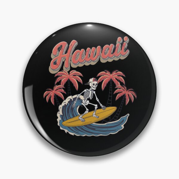 Item preview, Skeleton Surfer Hawaii – Tropical Skull Wave Ride designed and sold by PhilllandArt.