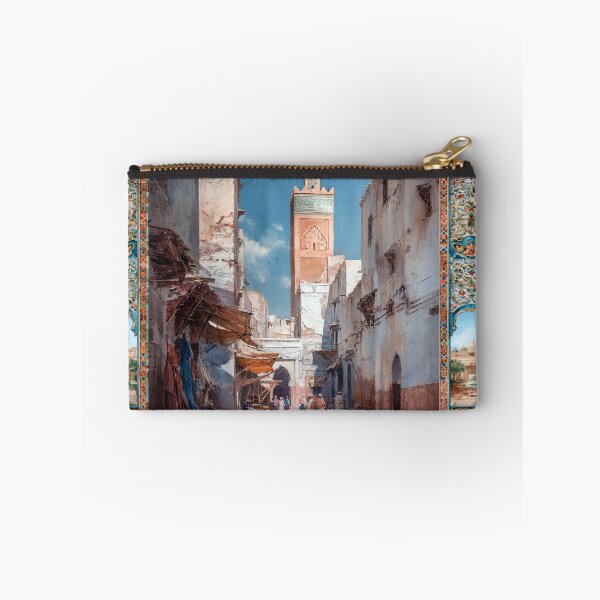 Item preview, Minaret Street In Moroccan Medina designed and sold by djovan.