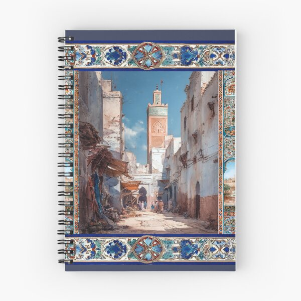 Item preview, Minaret Street In Moroccan Medina designed and sold by djovan.