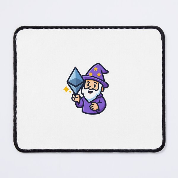 Item preview, Wizard holding Ethereum crystal designed and sold by RobinDoodles.