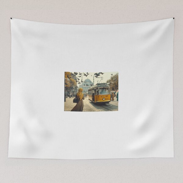 Item preview, Elegant Woman Strolling Through Istanbul's Historic Streets designed and sold by GoxyVision.