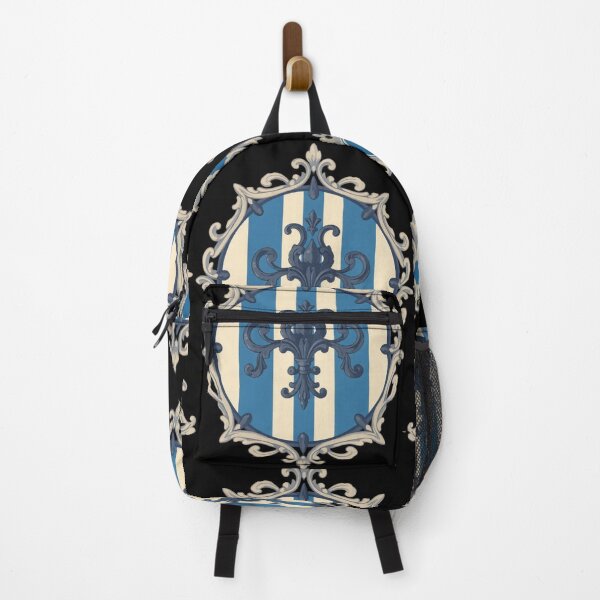 Item preview, Midnight Blue & Alabaster Striped Baroque designed and sold by DesignsByPrnces.