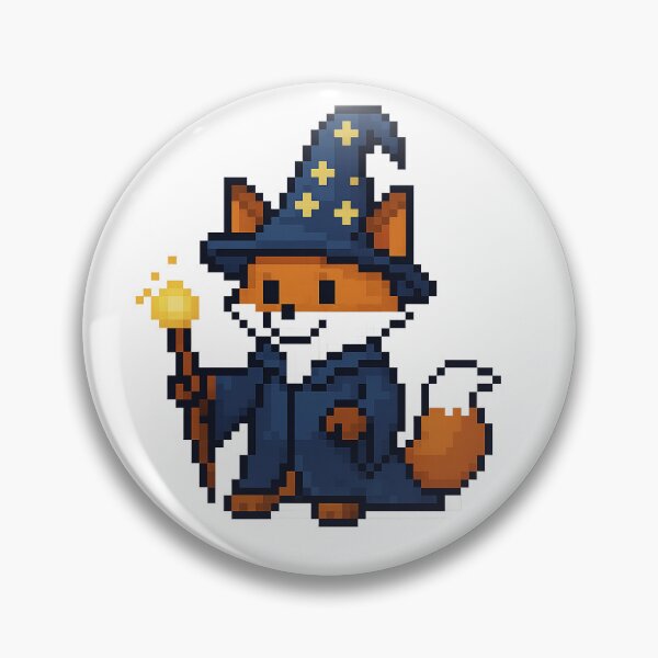 Item preview, Pixel Wizard Fox – Magical Retro Pixel Art Look designed and sold by Marcelware.