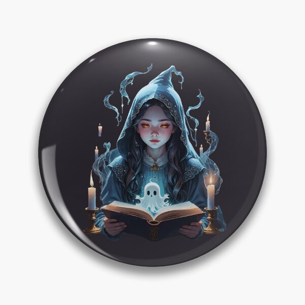 Item preview, Velas flotantes, fantasmas y joven bruja recortable designed and sold by taiche.