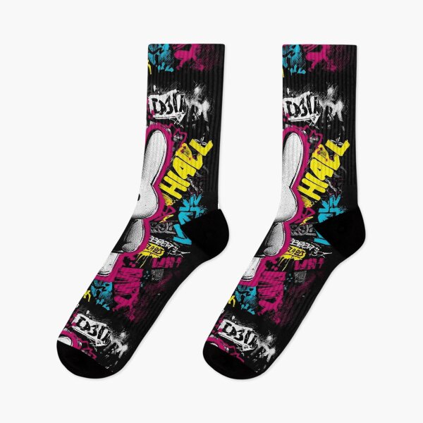 Item preview, Bunny Zero Urban Graffiti – Neon Street Pop Bunny designed and sold by Gaviani Design Studio.