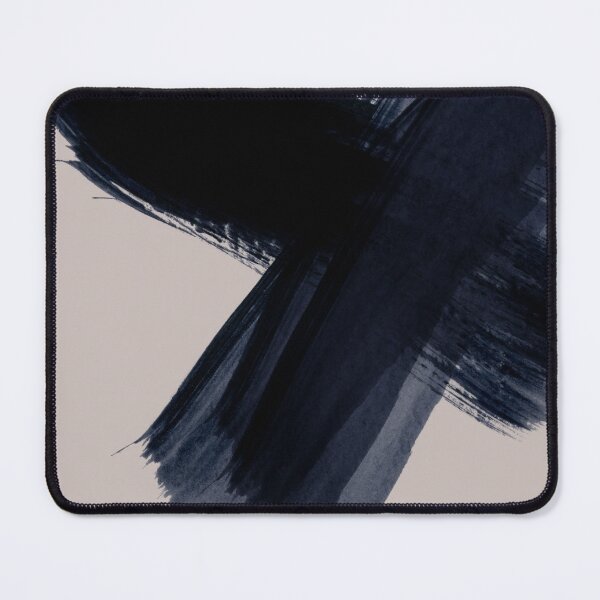 Item preview, Strokes 5 | Indigo Brush on Neutral designed and sold by Menega  Sabidussi.