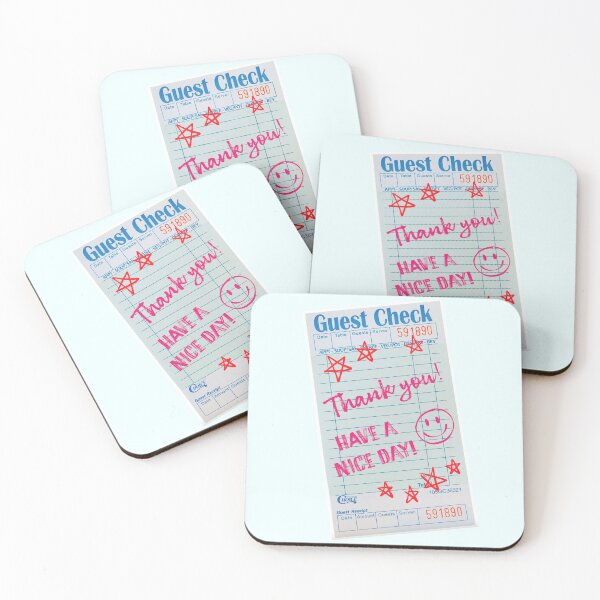 Item preview, GUEST CHECK: THANK YOU HAVE A NICE DAY designed and sold by the cozy starr.
