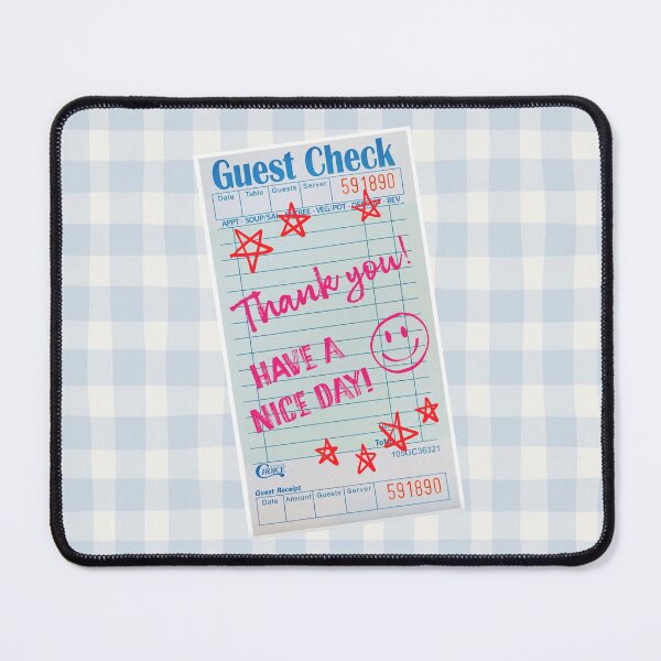 Item preview, GUEST CHECK: THANK YOU HAVE A NICE DAY designed and sold by the cozy starr.