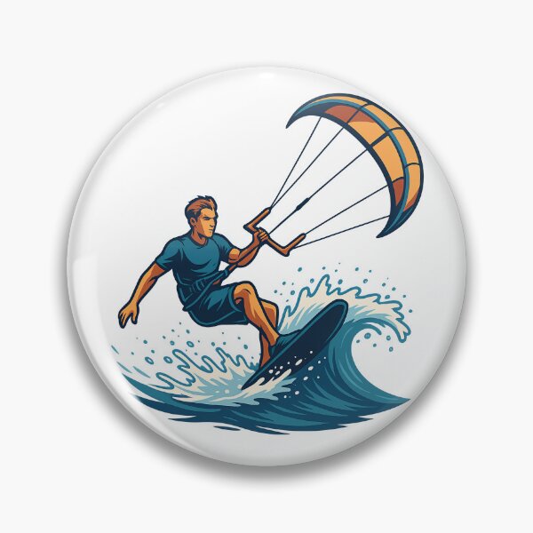 Item preview, Kitesurfing Action Dynamic Wave Ride designed and sold by Jack’s Shirts Craft.
