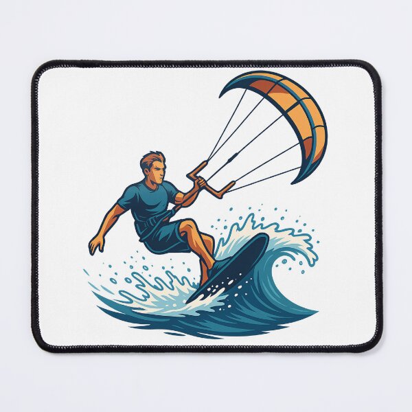 Item preview, Kitesurfing Action Dynamic Wave Ride designed and sold by Jack’s Shirts Craft.