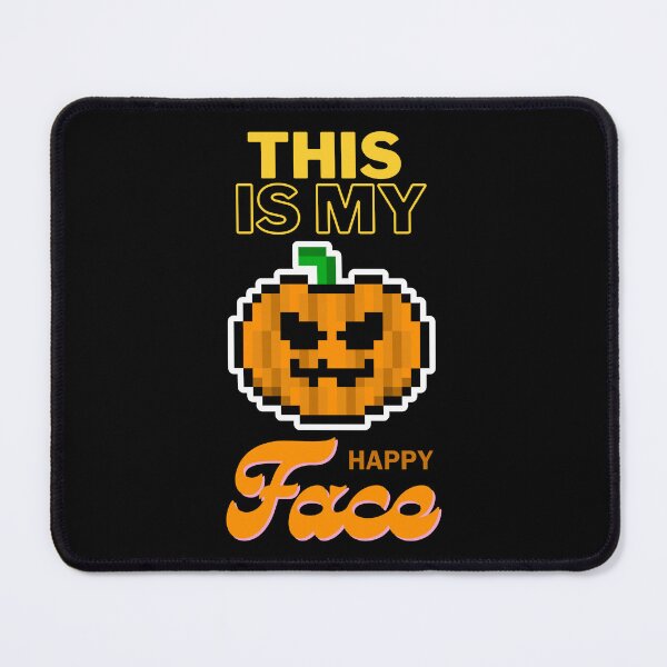 Item preview, Pixelated Pumpkin with Colorful Halloween Phrase designed and sold by SplashTastic.