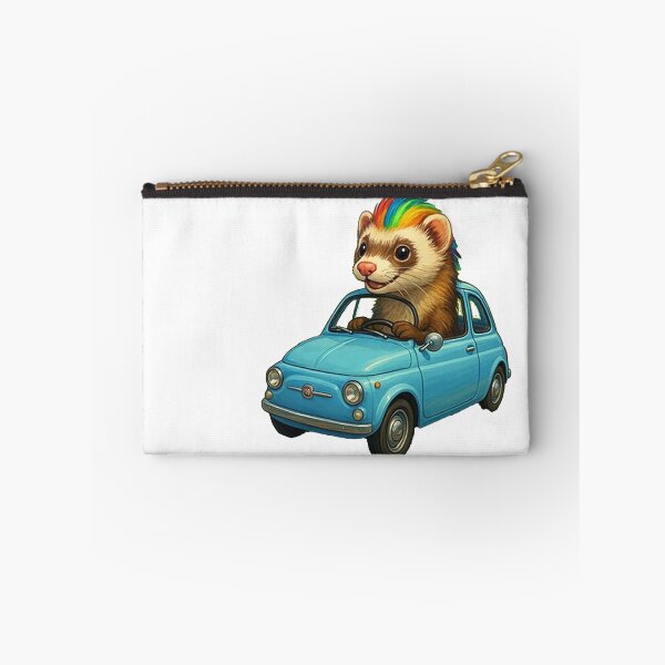 Item preview, Ferret driving a car  designed and sold by artiepie2025.