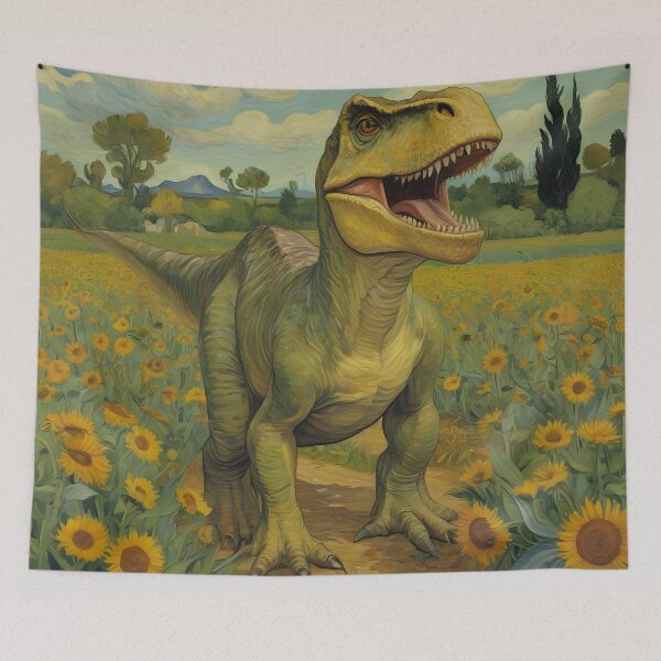 Item preview, Dinosaur Faux Van Gogh designed and sold by Midlifeartist.