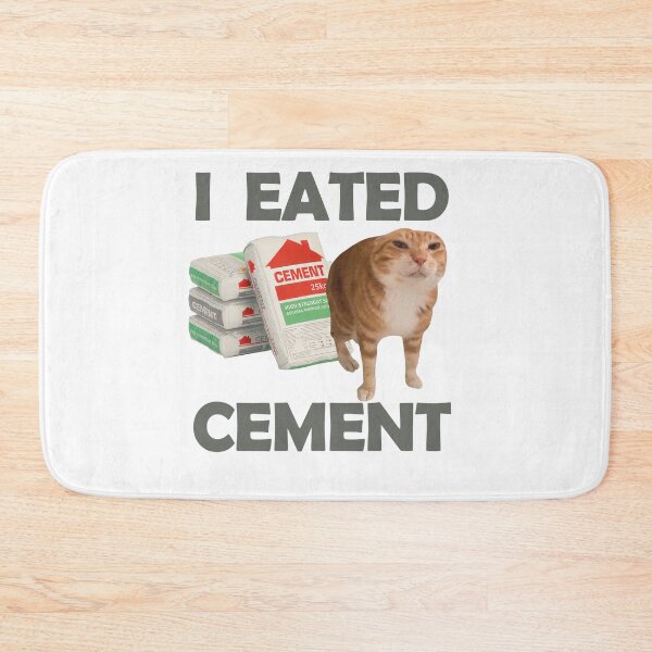 Item preview, Funny Meme I Eat Cement Cursed Cat designed and sold by AShanDome.