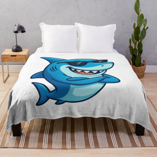 Item preview, Cool Cartoon Shark with Sunglasses designed and sold by Khamique.