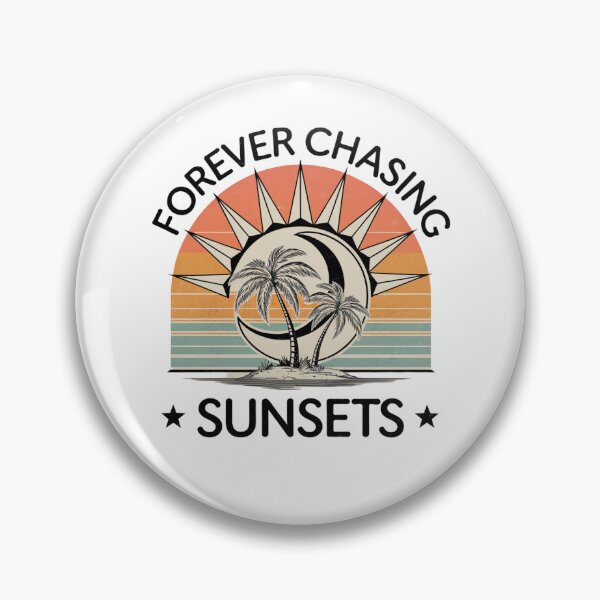 Item preview, Forever Chasing Sunsets - Tropical Retro Sunset  designed and sold by PhilllandArt.