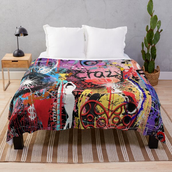 Item preview, Crazy in the Bunkers of Love and Money – Contemporary Abstract Expressionism ❤️ designed and sold by Art With Impact – Statement Art & Apparel for Deep Thinkers.