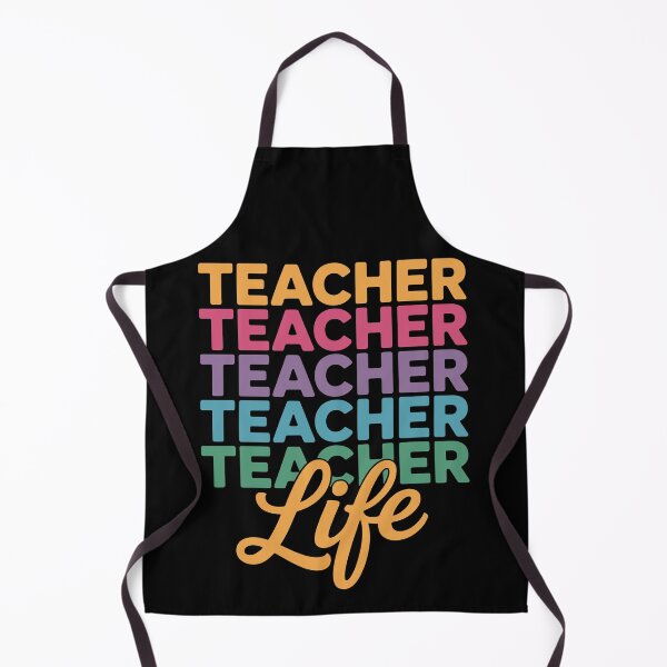 Item preview, Teacher Life Colorful Stacked Text Design designed and sold by Serbin.