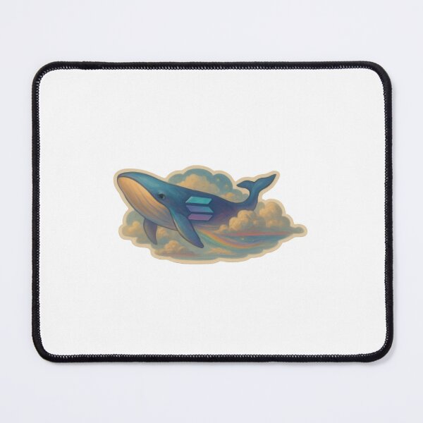 Item preview, Solana whale flying in clouds designed and sold by RobinDoodles.