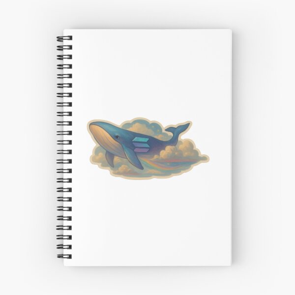 Item preview, Solana whale flying in clouds designed and sold by RobinDoodles.