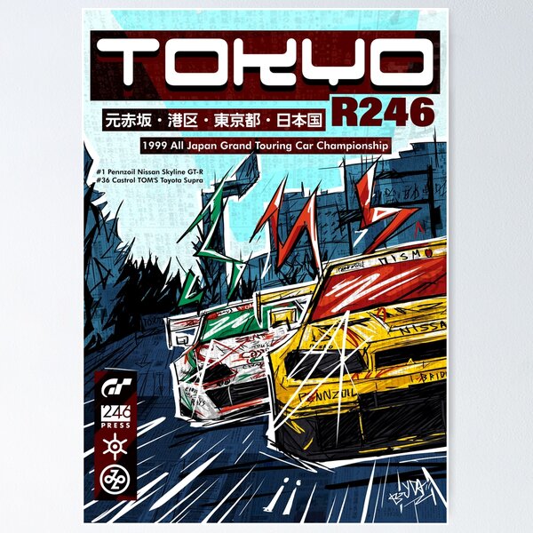 tokyo r246 gran turismo 4 a3 poster