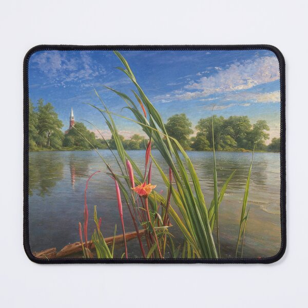 Item preview, Serene Lake with Church Steeple in Distance designed and sold by Rostislav Bouda.