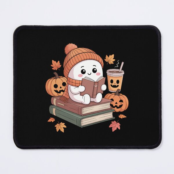 Item preview, Halloween Ghost Reading Book Lovers Coffee Girl designed and sold by DeadlockCrew.