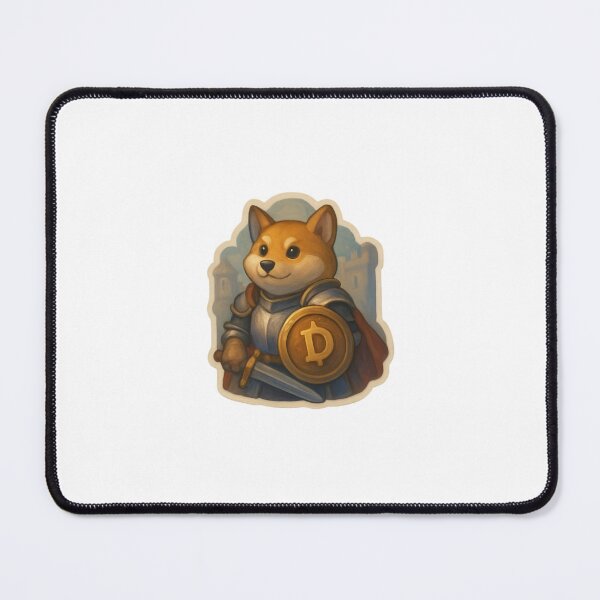 Item preview, Doge knight with Dogecoin shield designed and sold by RobinDoodles.