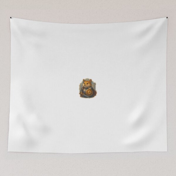 Item preview, Doge knight with Dogecoin shield designed and sold by RobinDoodles.