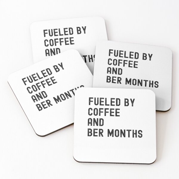 Item preview, Fueled by Coffee and Ber Months Fall Autumn Cozy Season designed and sold by snowry.