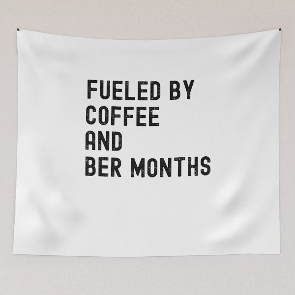Item preview, Fueled by Coffee and Ber Months Fall Autumn Cozy Season designed and sold by snowry.