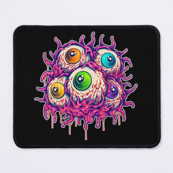 Item preview, Creepy Gooey Eyeball Monster – Colorful Horror Tee designed and sold by PSYNOVA.