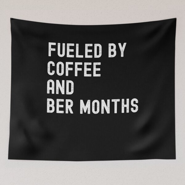 Item preview, Fueled by Coffee and Ber Months Fall Autumn Cozy festive designed and sold by snowry.