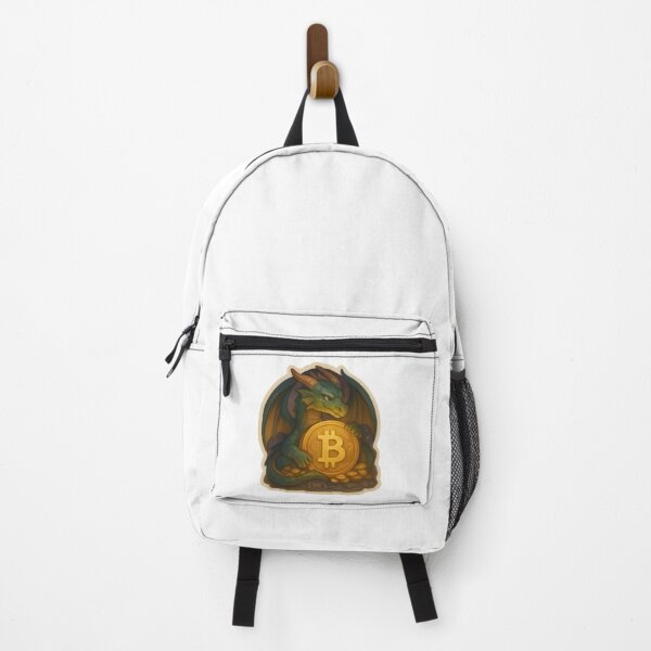 Item preview, Dragon guarding Bitcoin treasure designed and sold by RobinDoodles.