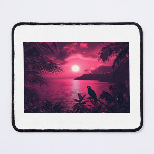 Item preview, Pink Parrot by the Sea designed and sold by GoxyVision.