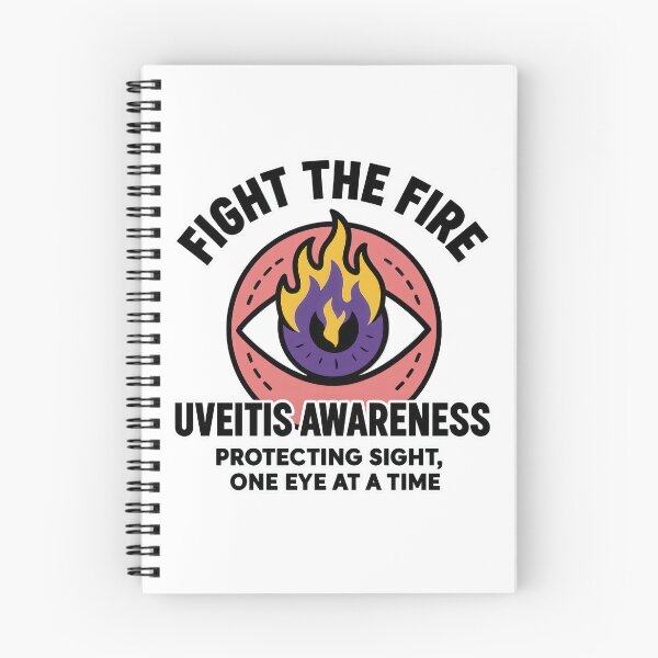 Item preview, Fight the Fire – Uveitis Blindness Awareness Design designed and sold by Eyepatch-Jacks.