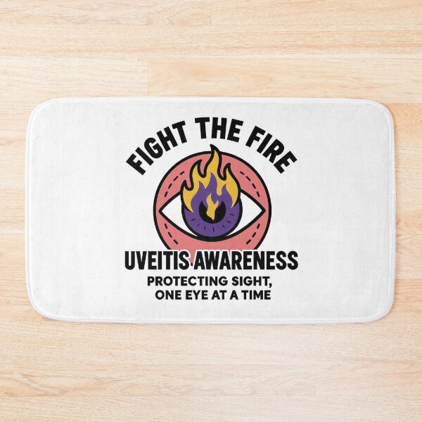 Item preview, Fight the Fire – Uveitis Blindness Awareness Design designed and sold by Eyepatch-Jacks.